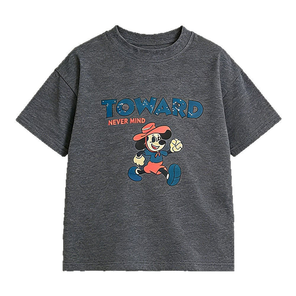 The Playground Peak | Children's Loose Fit Pure Cotton Lycra Summer T-Shirt