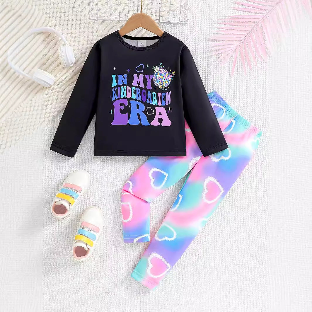 The Prism-Pulse | Girls’ 2026 Heat Transfer Pullover & Jogger Set