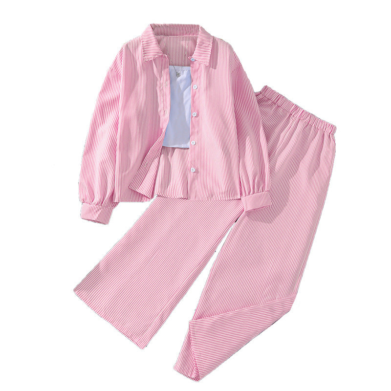 Kid Nomad | Unisex Long-Sleeve Shirt & Wide-Leg Pants Set