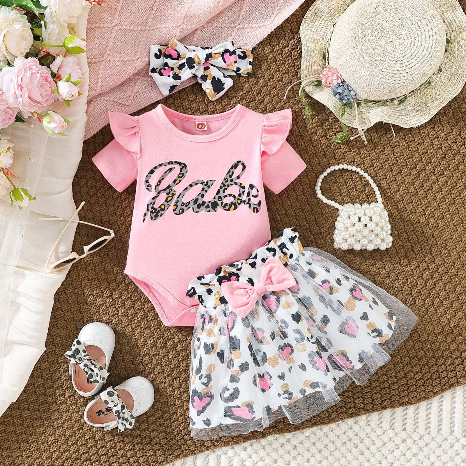 The Love Rhythm | Harmony Babe Heart-Print Two-Piece Set