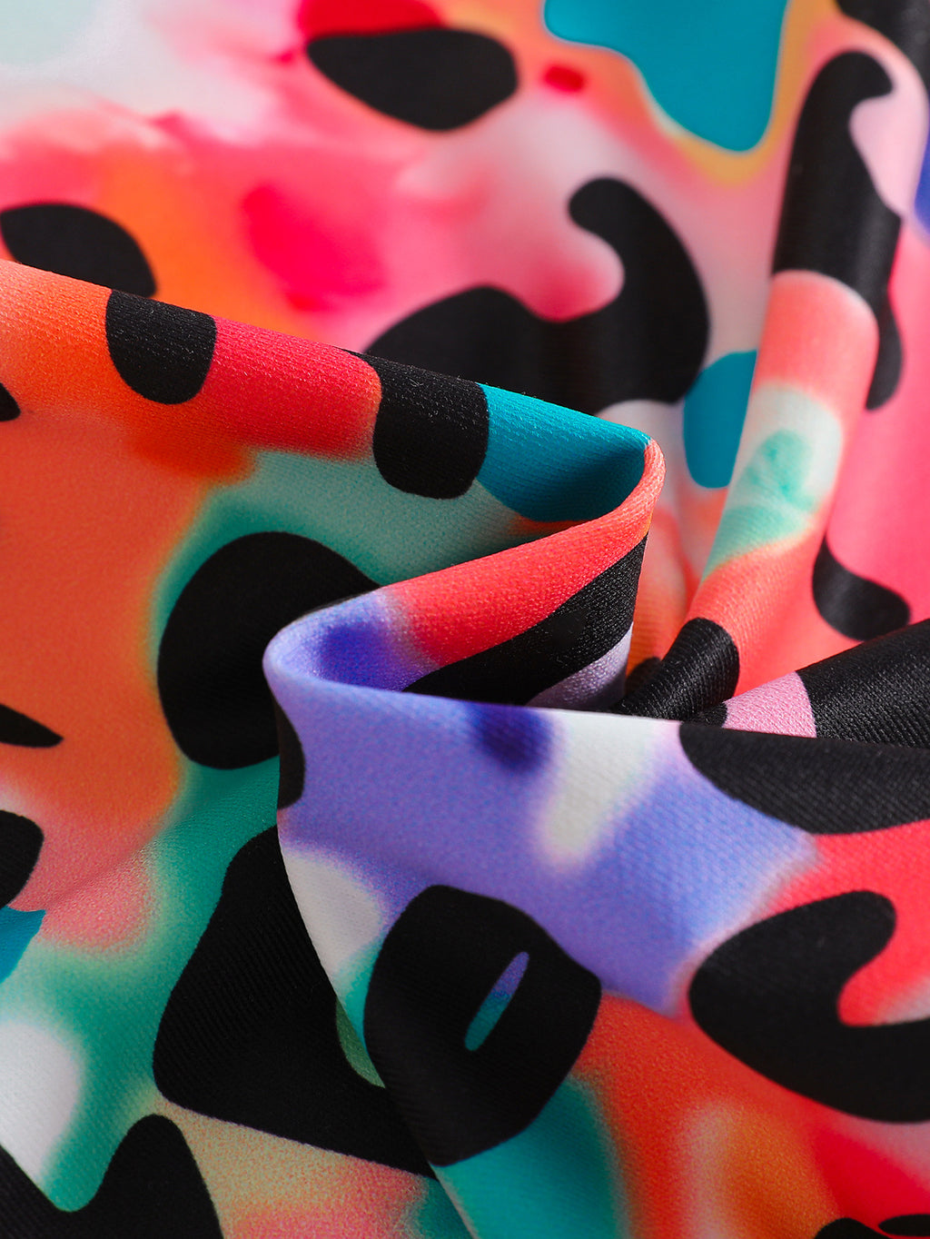 The Chroma-Flare | Girls’ Spring/Autumn Cartoon Full-Print Flared Suit