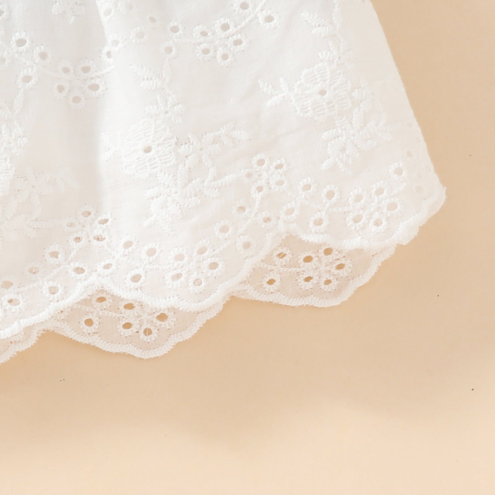The Petal Pouf | Baby Girl Sleeveless Bubble Fabric Lace Dress