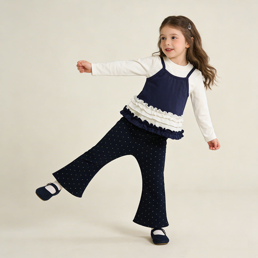 The City Blossom | Girls' Three-Piece Long Sleeve Vest & Leggings Transit Set