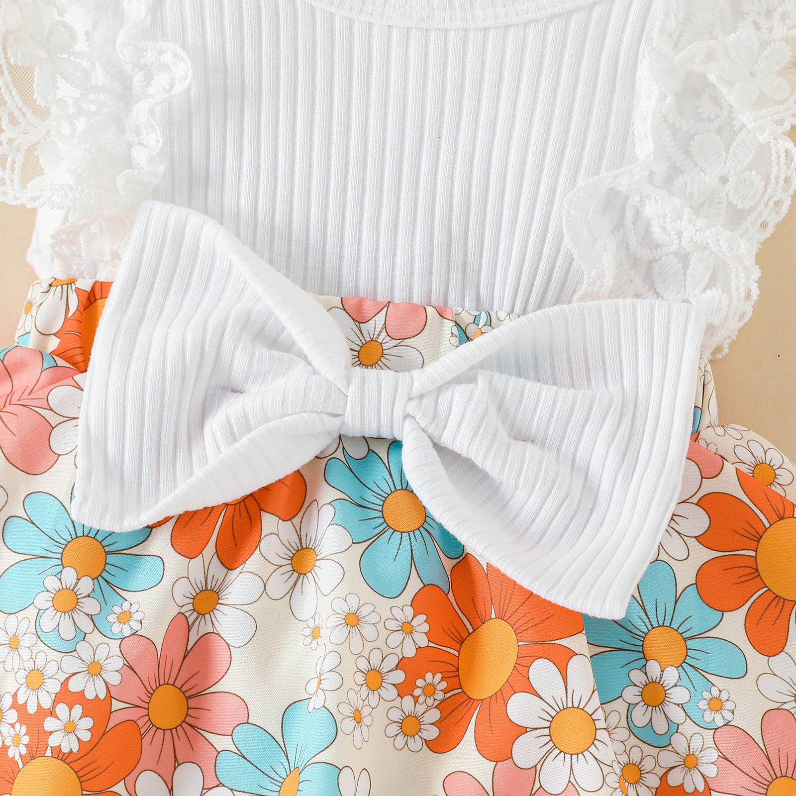 The Petal-Cloud | 2026 Baby & Toddler "Lace-Floral" Five-Color Romper
