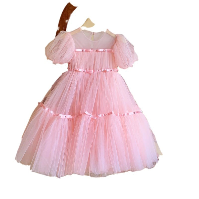 The Blush Ballerina | 2026 Korean Spring/Summer Pink Mesh Gown