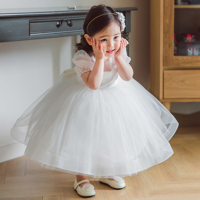 The Alabaster Aria | 2026 Intricate White Lace Performance Gown