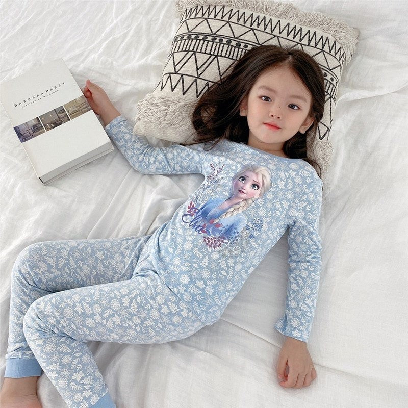 The Glacial Breeze | Girls’ "Aisha" Ice Silk Loungewear Suit
