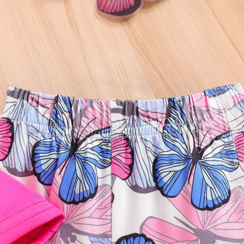 The Flora-Float | Girls’ 2026 "Doll-Style" Flying Sleeve & Floral Legging Set