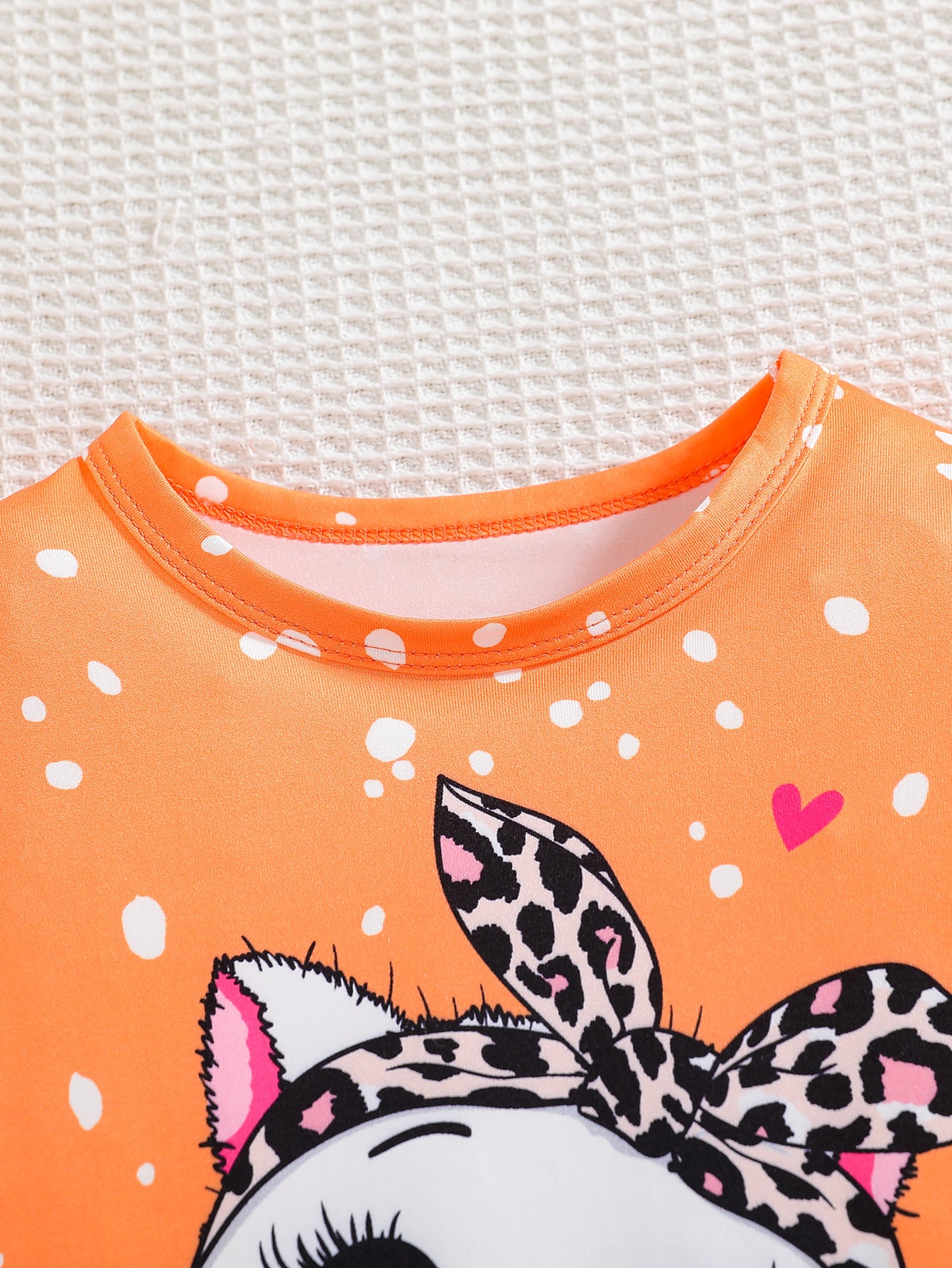 The Urban Jungle | Young Girls’ Cartoon Avatar & Leopard Print 2-Piece Set