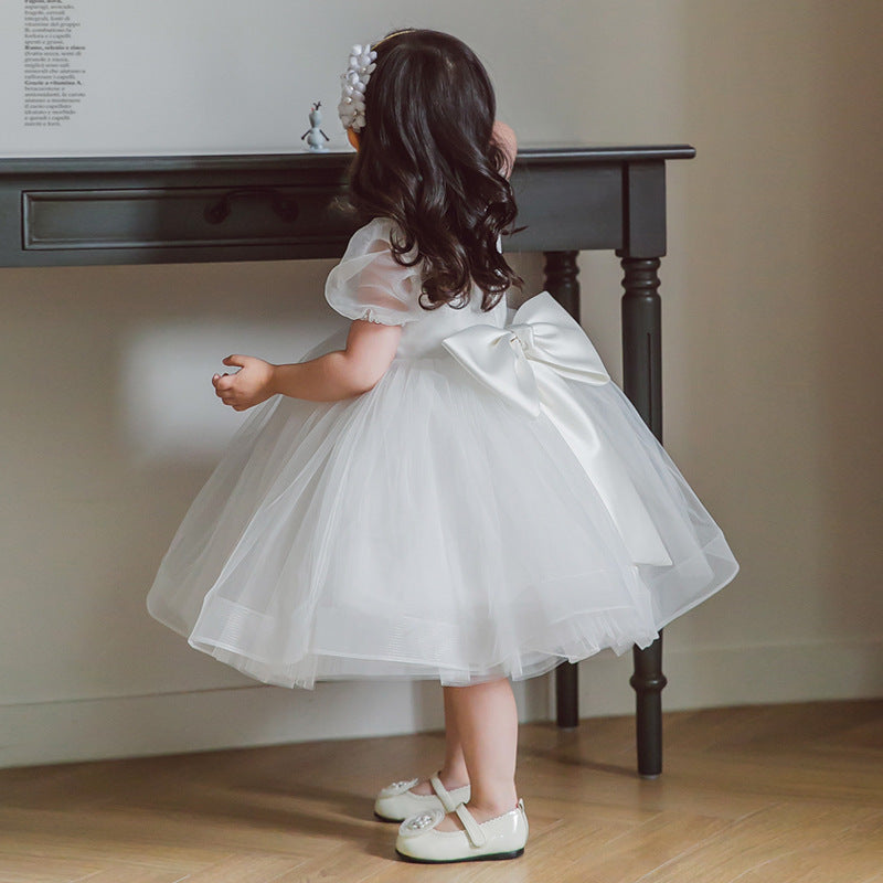 The Alabaster Aria | 2026 Intricate White Lace Performance Gown
