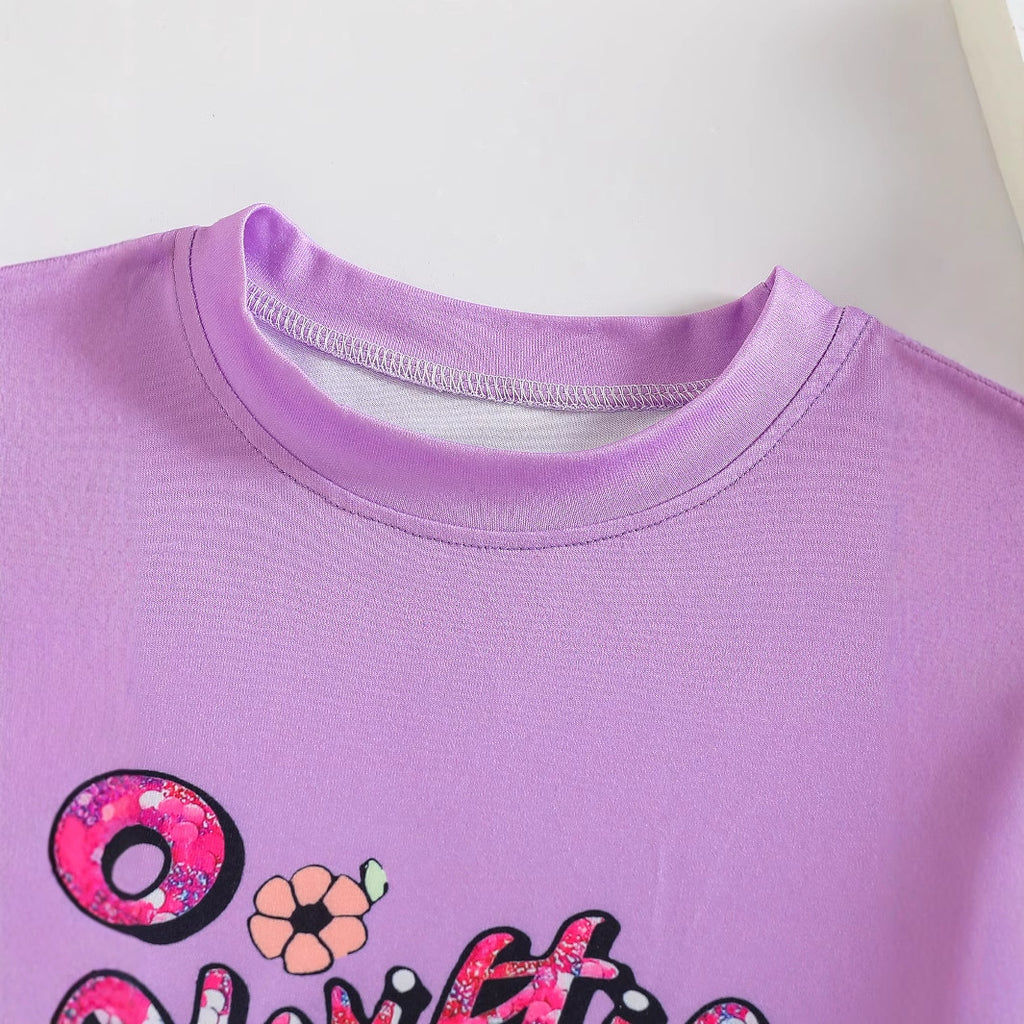 The West-Coast | Girls’ "Tide" 100% Cotton Crew Neck Tee