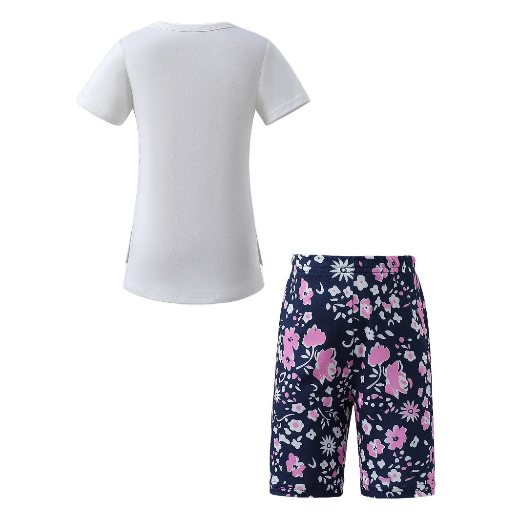 The Chroma-Flow | Girls’ 2026 Heat Transfer Short-Sleeve & Relaxed Pant Set