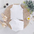 The Zen Minimalist | Gender-Neutral Solid Suspender & Shorts 2-Piece Set
