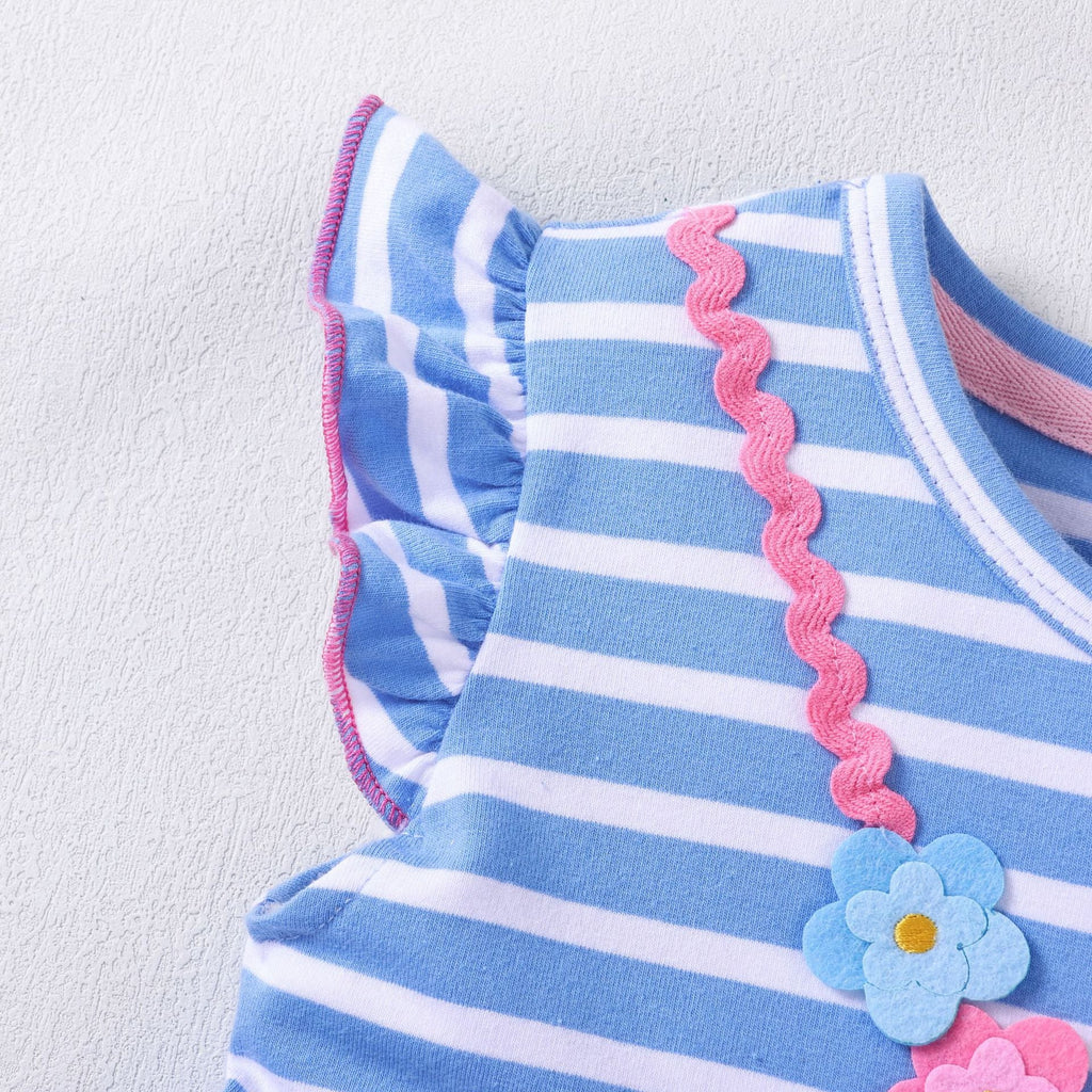The Enchanted Stripe | Pure Cotton Unicorn Princess Dress