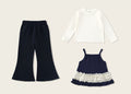 The City Blossom | Girls' Three-Piece Long Sleeve Vest & Leggings Transit Set