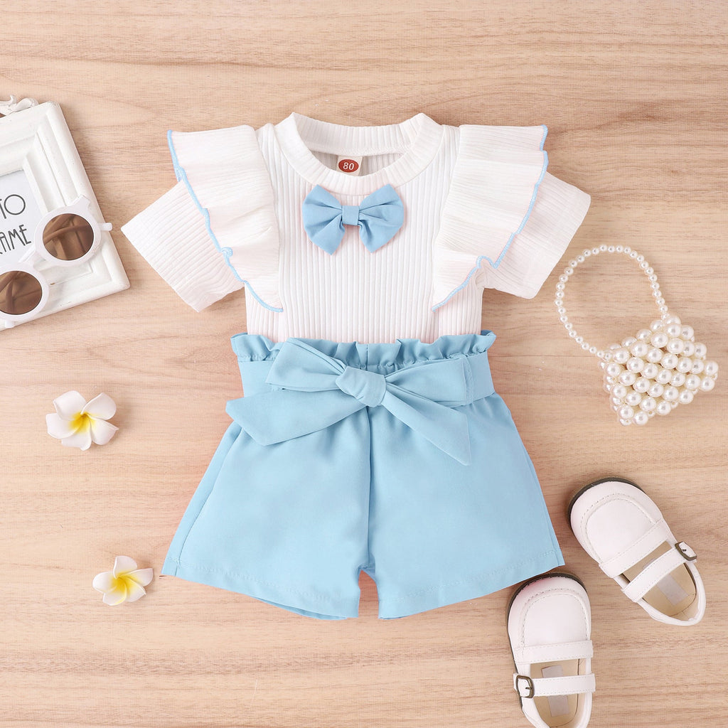 The Ivory Oasis | Baby Girls' White Summer Set