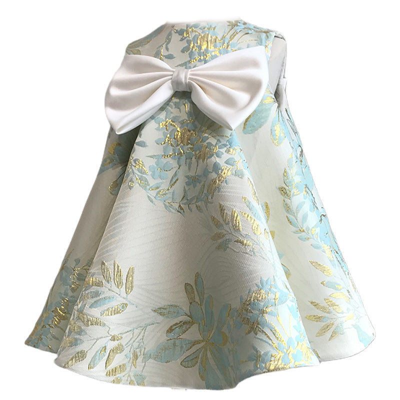 The Autumn Radiance | Light & Thin Printed Satin Tutu Dress