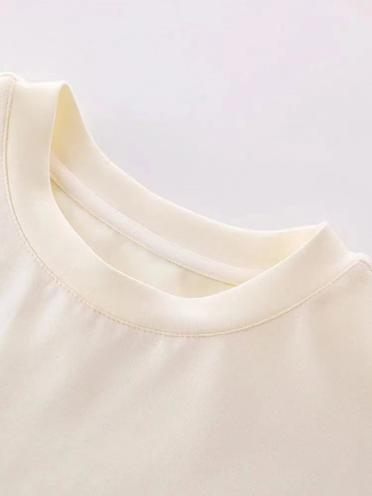The Glint-Glow | 2026 Girls’ "Shiny Butterfly" Printed T-Shirt Dress