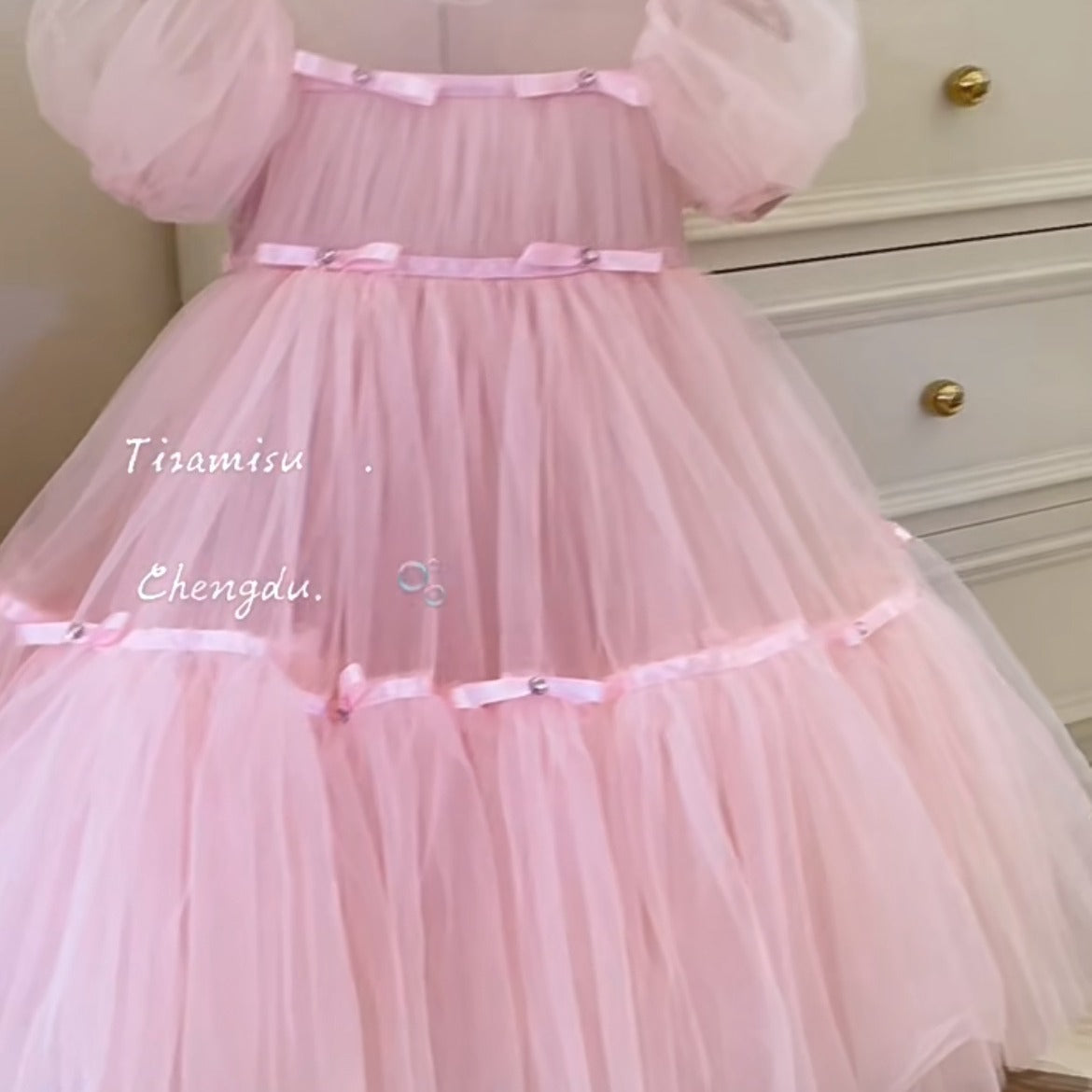The Blush Ballerina | 2026 Korean Spring/Summer Pink Mesh Gown