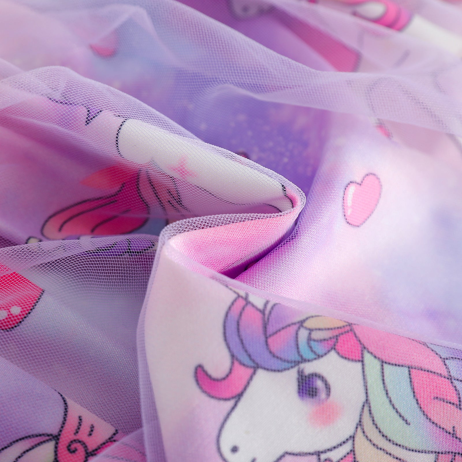 The Prismatic Pegasus | Girls’ Sequin Rainbow "Four Seasons" Mesh Skirt