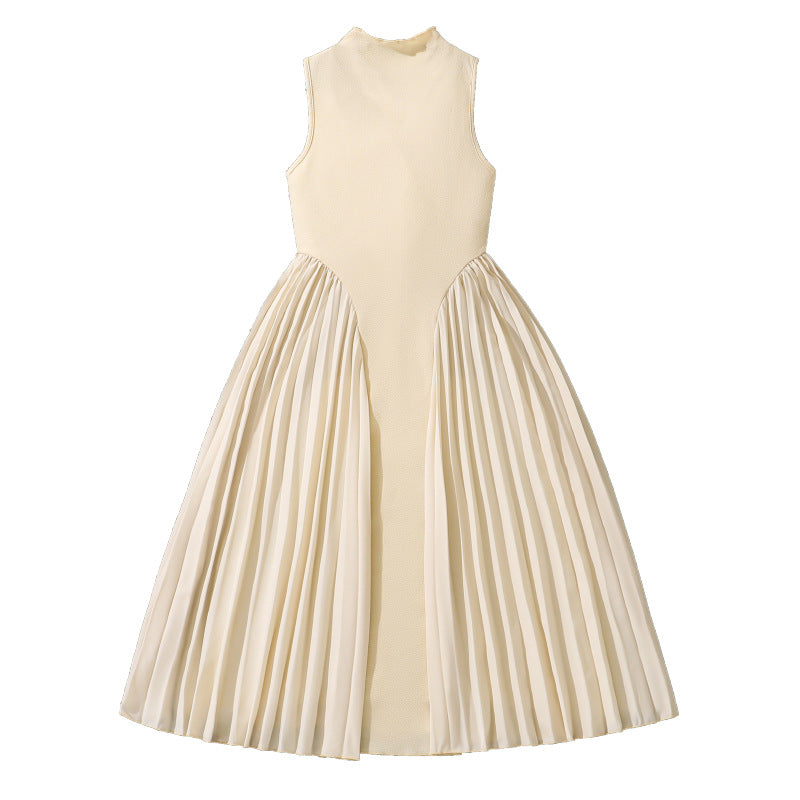 Girls Pleated Sleeveless Long Dress — Summer