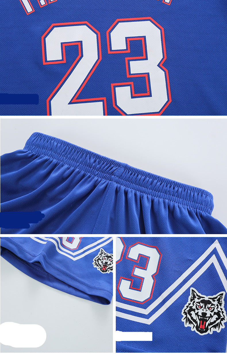 The Court Commander | Boys' Short-Sleeved Quick-Dry Basketball Uniform