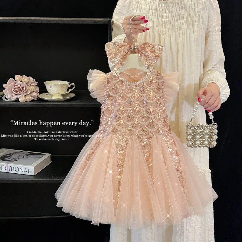 The Zephyr Wing | 2026 Summer Mesh Flying-Sleeve Vest Gown