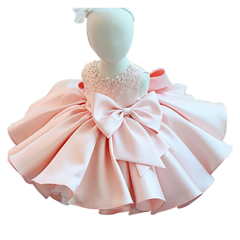 The Debutante | Satin Birthday Tutu & Flower Girl Dress