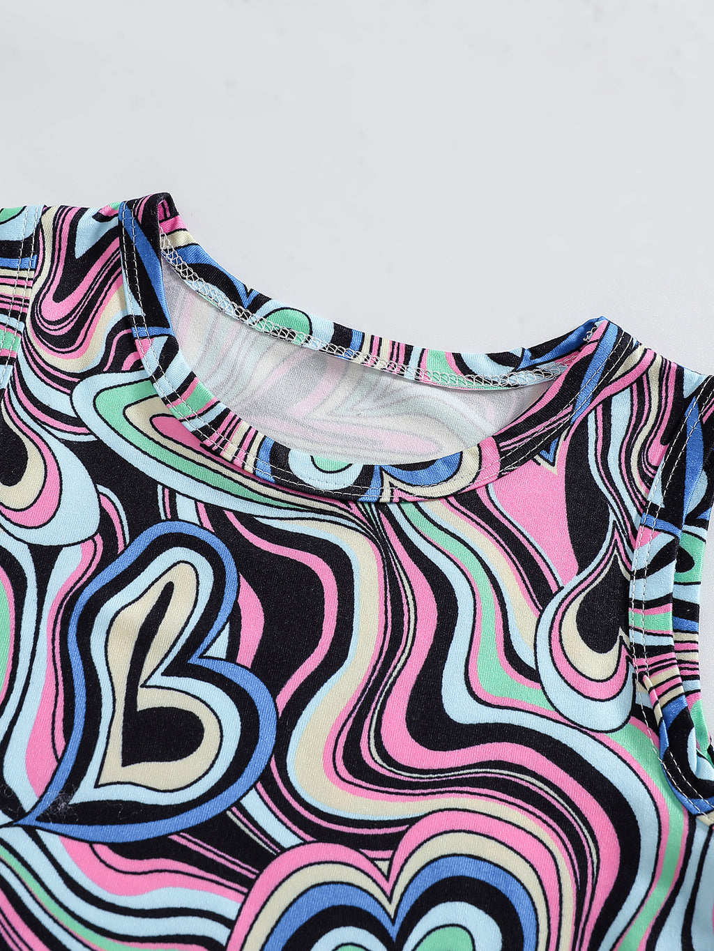The Retro-Rhythm | Girls’ "High-Street" Printed Flared Trousers