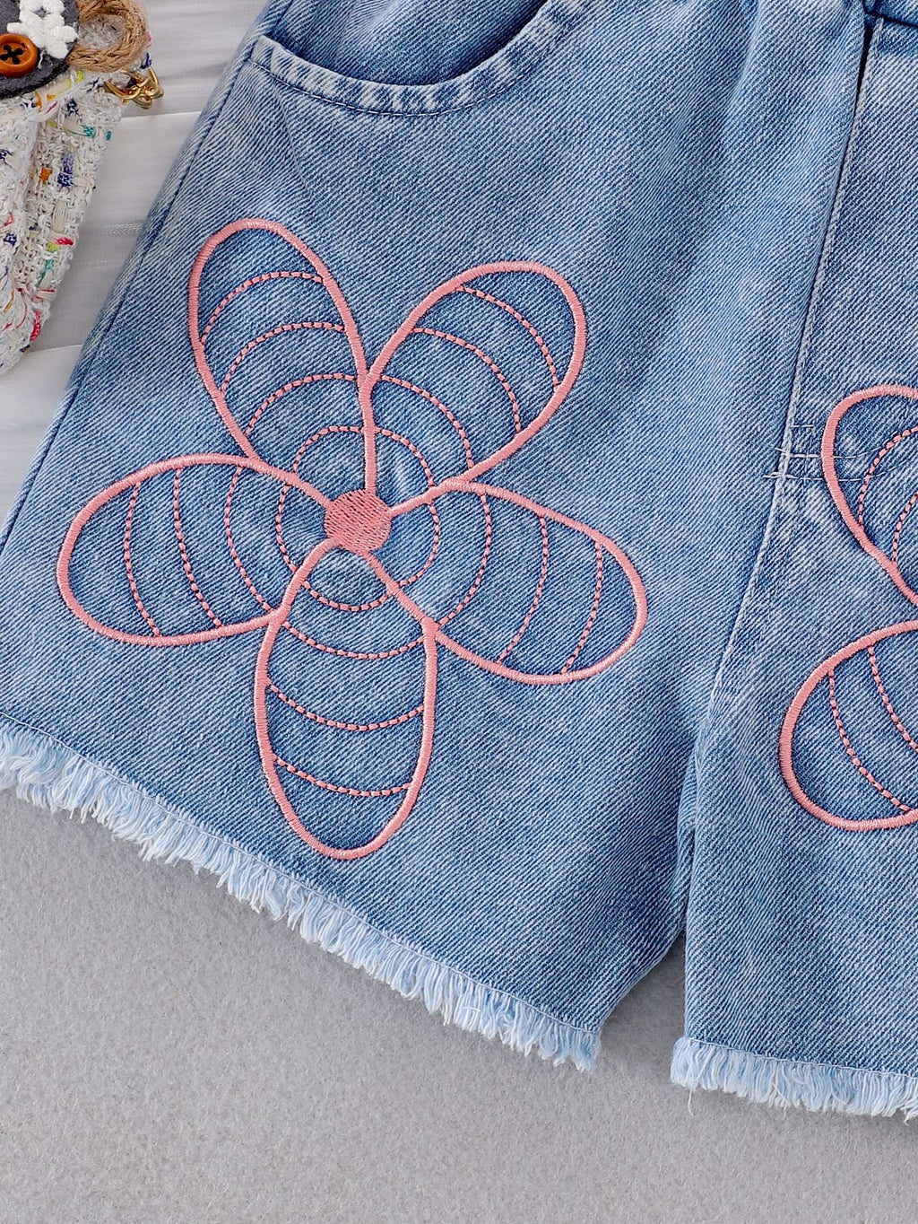 Island Oasis | Girls Floral Sling Vest & Shorts Two-Piece Set