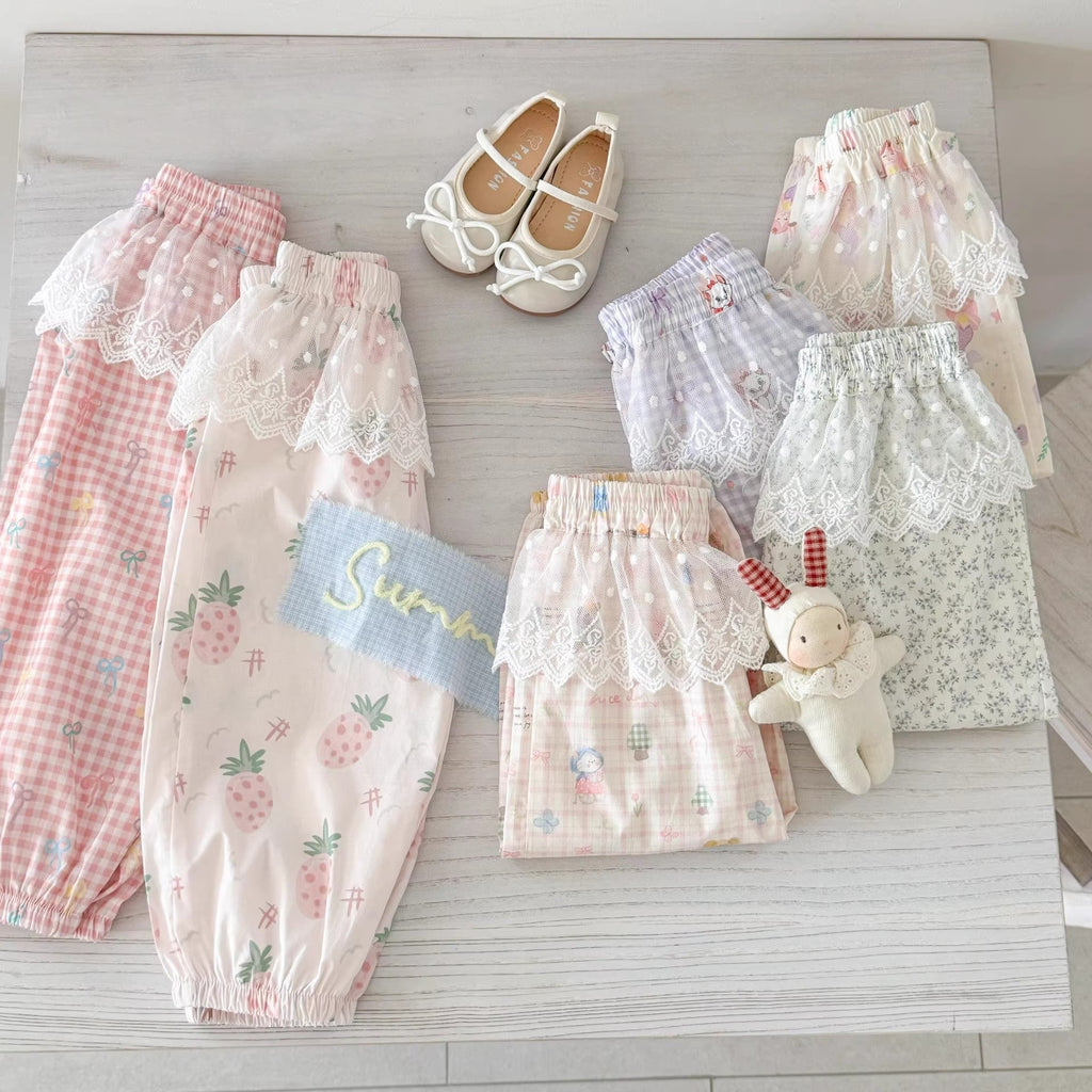 Girls Sweet Mosquito-Proof Bloomers - Breathable Summer Fashion Pants