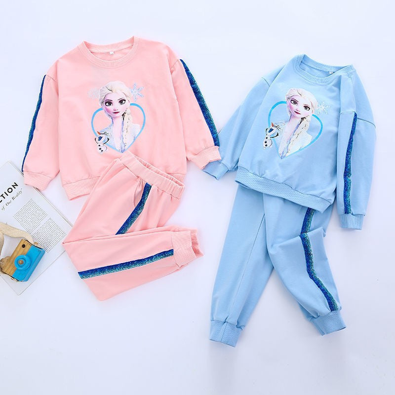 The Glacial Glow | Girls’ 2026 "Super Fairy" Elsa Two-Piece Ensemble