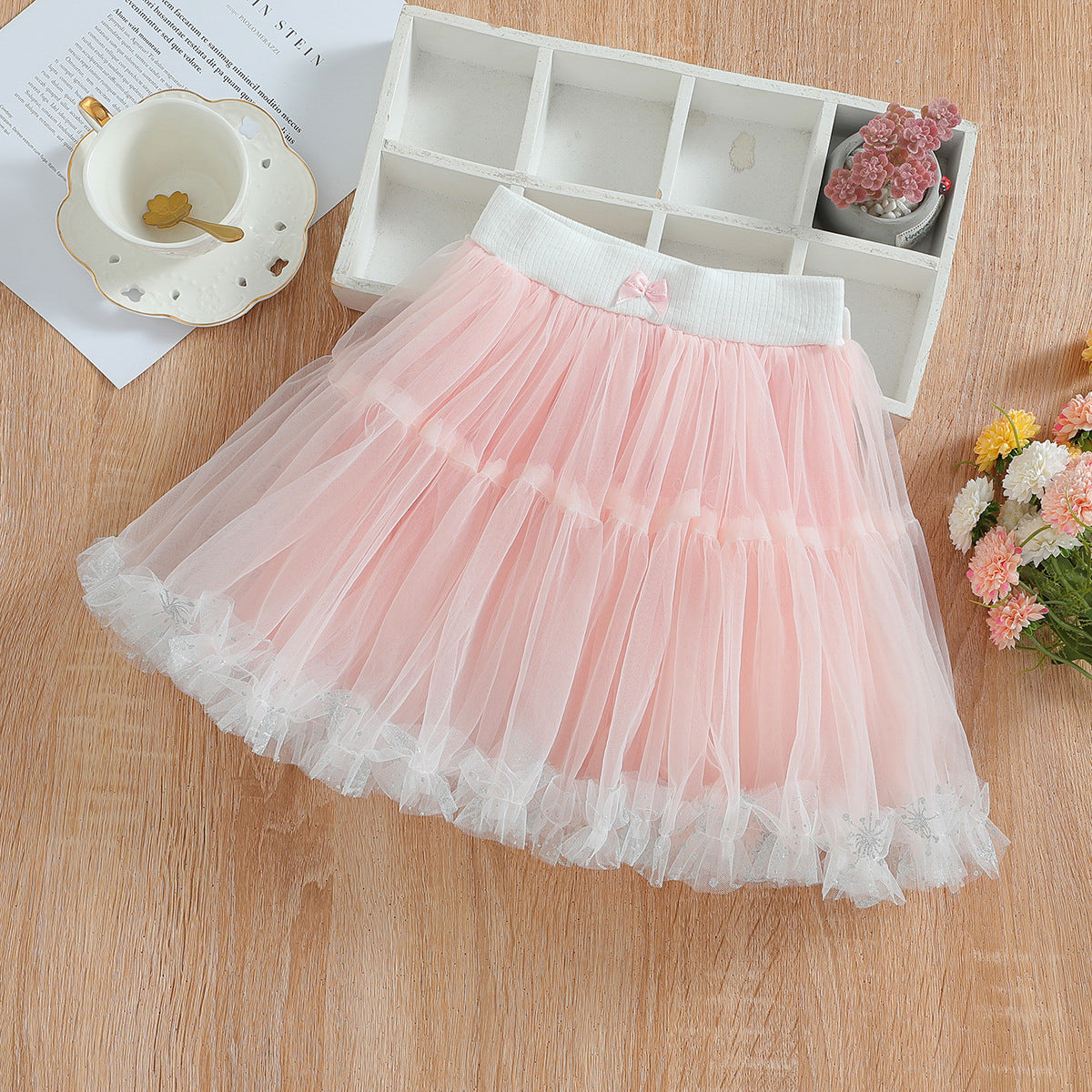 The Chantilly Cloud | Girls’ Soft-Tiered "Cake" Mesh Tutu