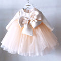The Winter Blossom | Long-Sleeve Big Bow Birthday Princess Dress