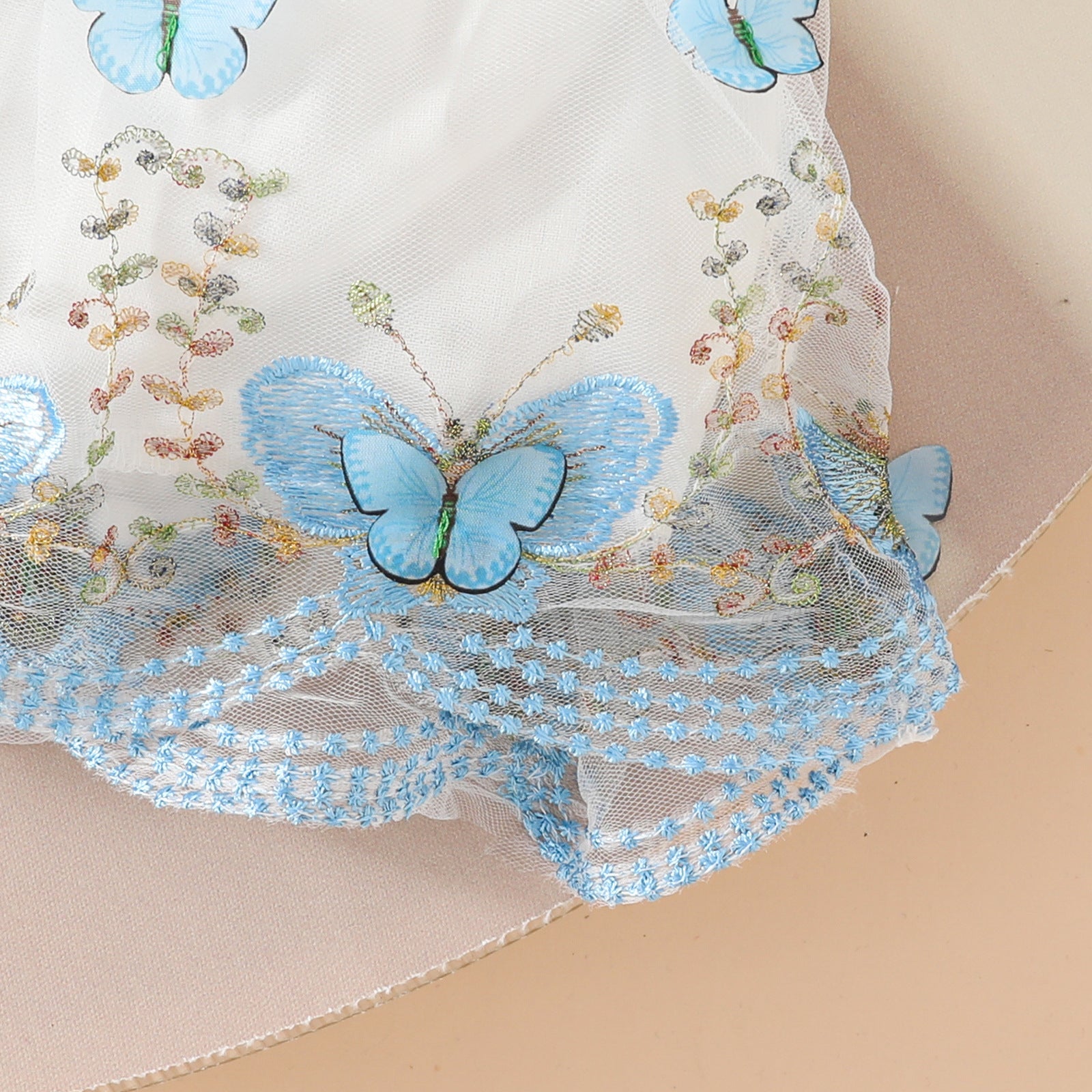 The Mariposa-Mist | 2026 Girls’ Butterfly Mesh & Ruffle Sleeve Set