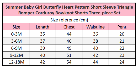 The Butterfly Heart | Baby Girl’s Corduroy Bowknot & Butterfly Romper Set